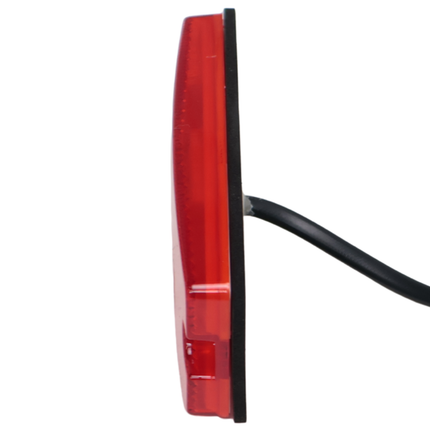 Cantonal Begrenzungsleuchte LED - 110x44 mm - rot - Anschluss mit losem Kabel