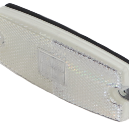 Cantonal Begrenzungsleuchte LED - 110x44 mm - weiß - Anschluss mit losem Kabel