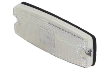 Cantonal Begrenzungsleuchte LED - 110x44 mm - weiß - Anschluss mit losem Kabel