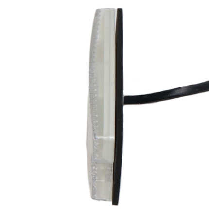 Cantonal Begrenzungsleuchte LED - 110x44 mm - weiß - Anschluss mit losem Kabel