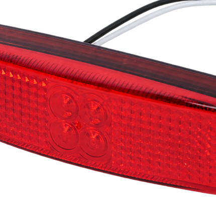 Cantonal Begrenzungsleuchte rot LED 112x40 mm
