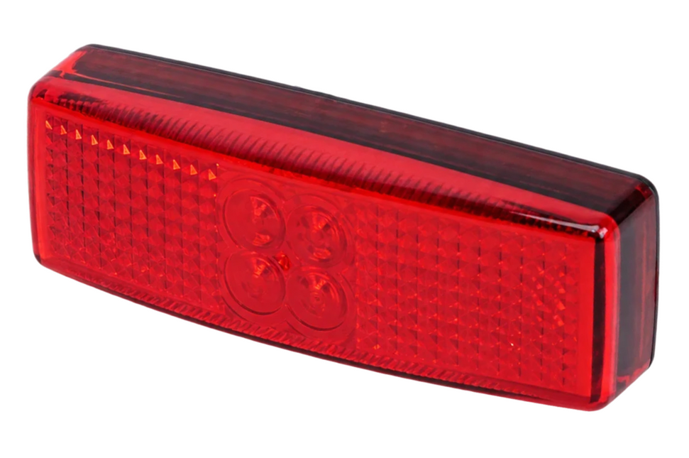 Cantonal Begrenzungsleuchte rot LED 112x40 mm