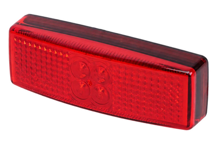 Cantonal Begrenzungsleuchte rot LED 112x40 mm