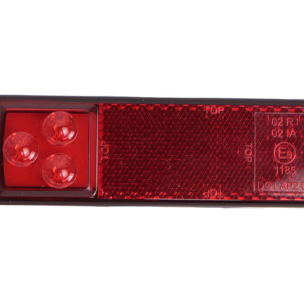 Cantonal Begrenzungsleuchte rot LED 12/24V 130x32 mm
