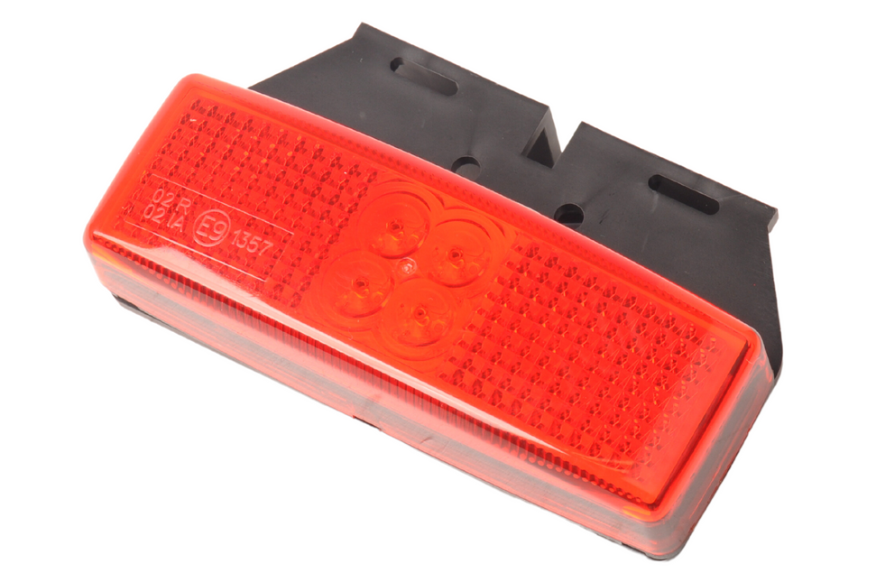 Cantonal Begrenzungsleuchte rot LED mit Halter