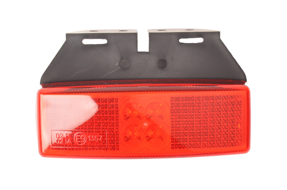 Cantonal Begrenzungsleuchte rot LED mit Halter