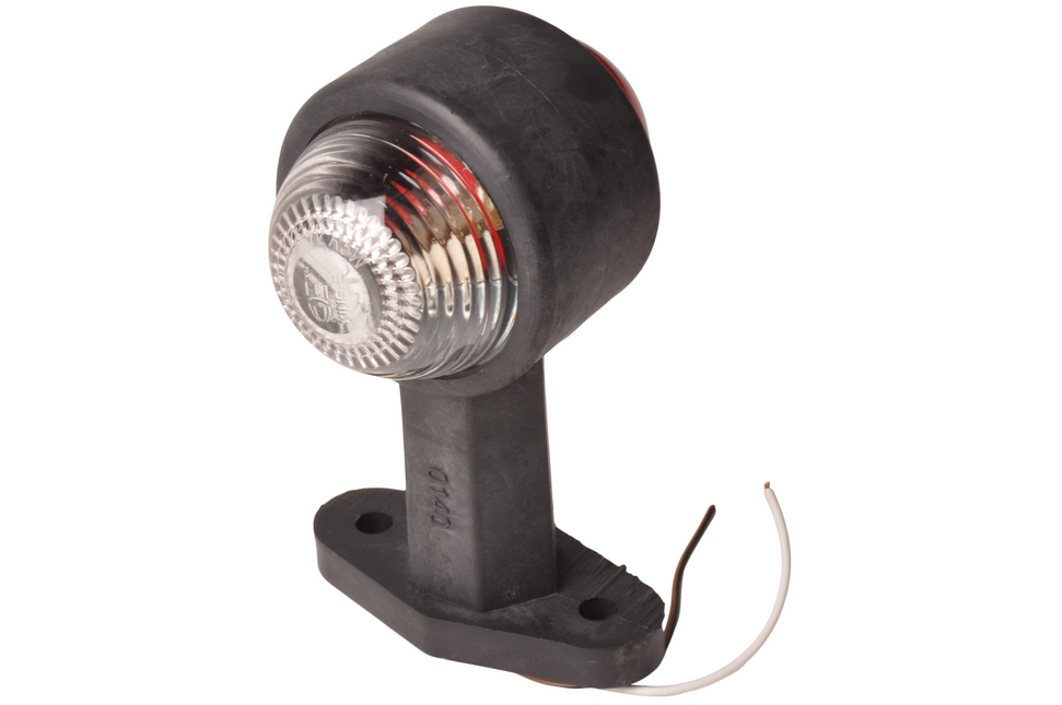 Cantonal Begrenzungsleuchte rot/weiß 120 mm gerade