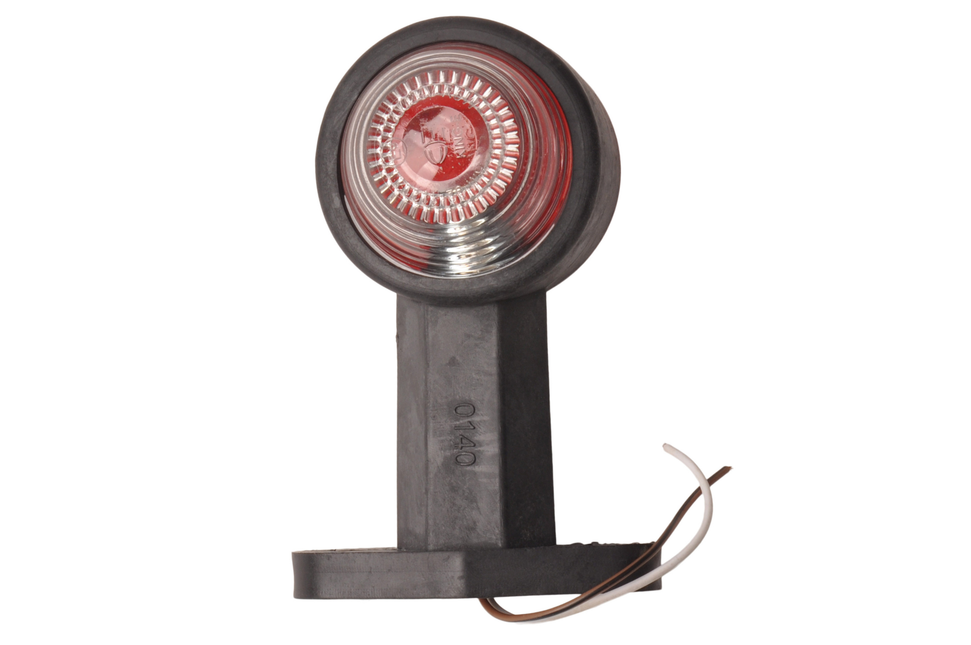 Cantonal Begrenzungsleuchte rot/weiß 120 mm gerade