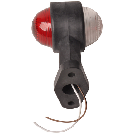 Cantonal Begrenzungsleuchte rot/weiß 120 mm gerade