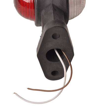 Cantonal Begrenzungsleuchte rot/weiß 120 mm gerade
