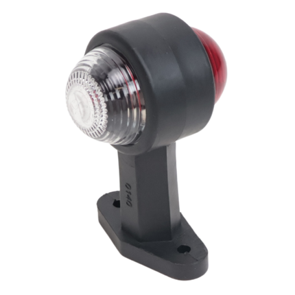 Cantonal Begrenzungsleuchte rot/weiß 120 mm gerade