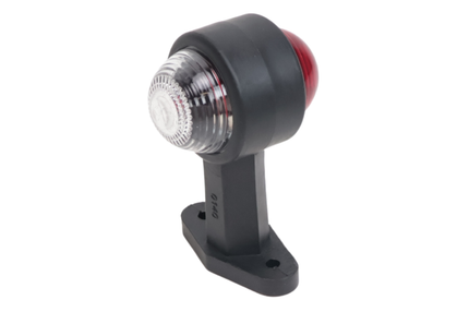 Cantonal Begrenzungsleuchte rot/weiß 120 mm gerade
