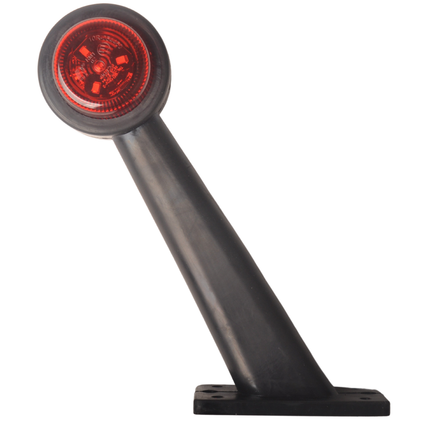 Cantonal Begrenzungsleuchte rot/weiß - 45 Grad - LED - 12/24 Volt