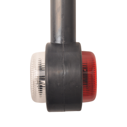 Cantonal Begrenzungsleuchte rot/weiß - 45 Grad - LED - 12/24 Volt