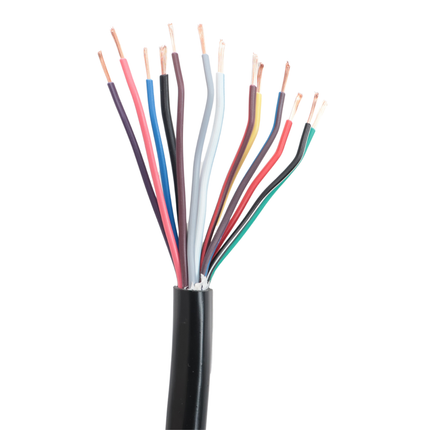 Cantonal Beleuchtungskabel 13-adrig (11x0,75 mm² & 2x1,5 mm²) schwarz