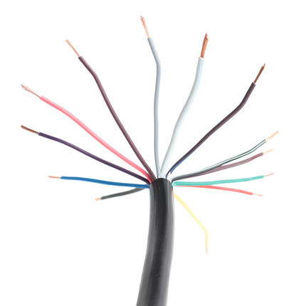 Cantonal Beleuchtungskabel 13-adrig (11x0,75 mm² & 2x1,5 mm²) schwarz