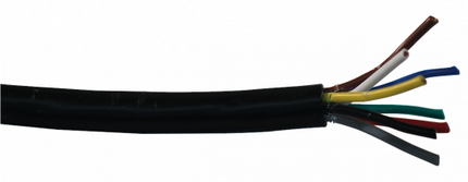 Cantonal Beleuchtungskabel 8-adrig (8x1 mm²) pro Meter