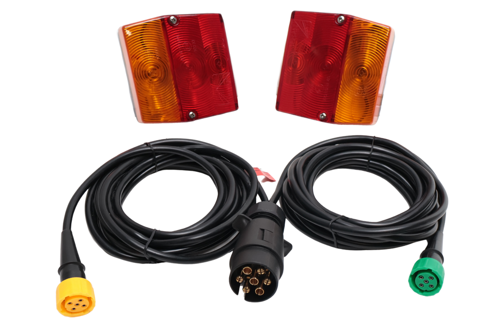 Cantonal Beleuchtungsset - Aspöck Minipoint - 4 Meter Hauptkabel - 7-polig - Plug & Play