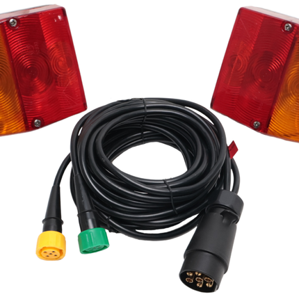 Cantonal Beleuchtungsset - Aspöck Minipoint - 4 Meter Hauptkabel - 7-polig - Plug & Play