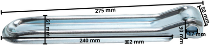 Cantonal Bordwandscharnier 27 cm