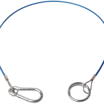 Cantonal Bremsseil 100 cm Klemmhaken + Ring (Rot)