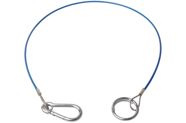Cantonal Bremsseil 100 cm Klemmhaken + Ring (Rot)