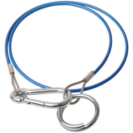 Cantonal Bremsseil 100 cm Klemmhaken + Ring (Rot)