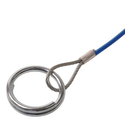 Cantonal Bremsseil 100 cm Klemmhaken + Ring (Rot)