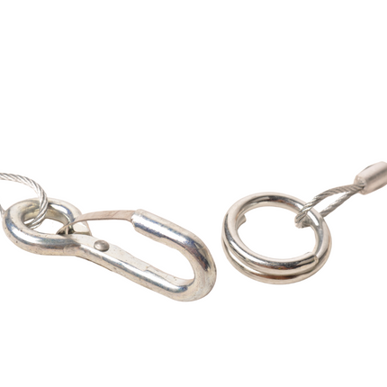 Cantonal Bremsseil 100 cm Klemmhaken + Ring (Rot)