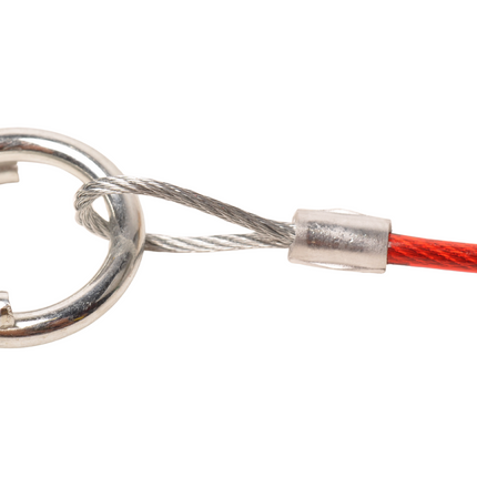 Cantonal Bremsseil 100 cm Klemmhaken + Ring (Rot)