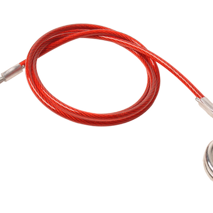 Cantonal Bremsseil 100 cm Klemmhaken + Ring (Rot)