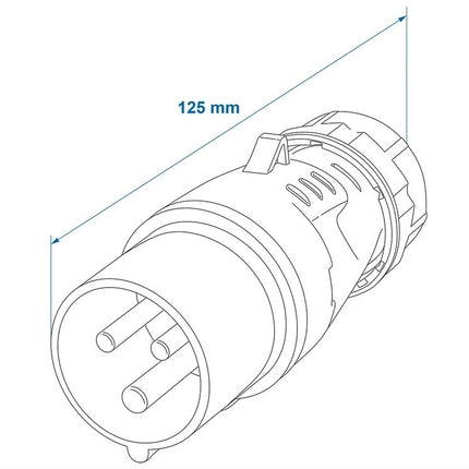 Cantonal CEE-Stecker 16A - (M)