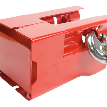 Cantonal Deichsel Kastenschloss Cantonal - rot - Stahl - Inkl. Edelstahl Diskusschloss mit 2 Schlüsseln