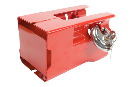 Cantonal Deichsel Kastenschloss Cantonal - rot - Stahl - Inkl. Edelstahl Diskusschloss mit 2 Schlüsseln