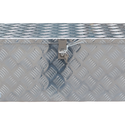 Cantonal Deichselbox Aluminium-Riffelblech 840x400x310 mm – mit Schmetterlingsverschluss
