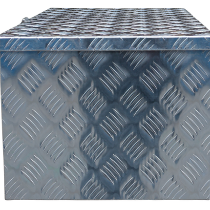 Cantonal Deichselbox Aluminium-Riffelblech 840x400x310 mm – mit Schmetterlingsverschluss