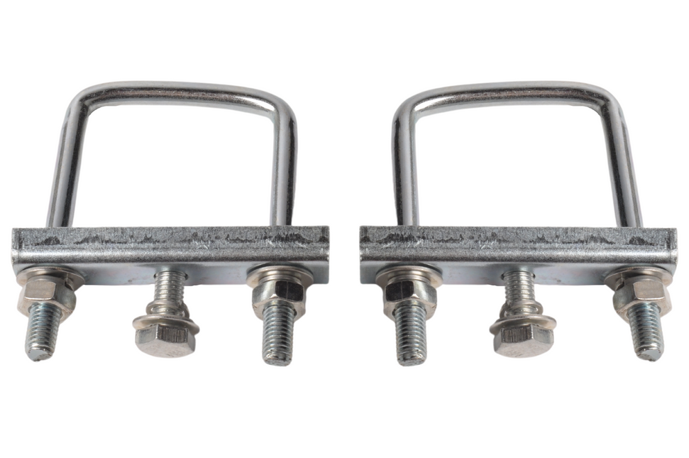 Cantonal Deichselklemmen für Stützradklemme Vierkant (48 mm) für Rohr 60 mm ( 2 Stück)