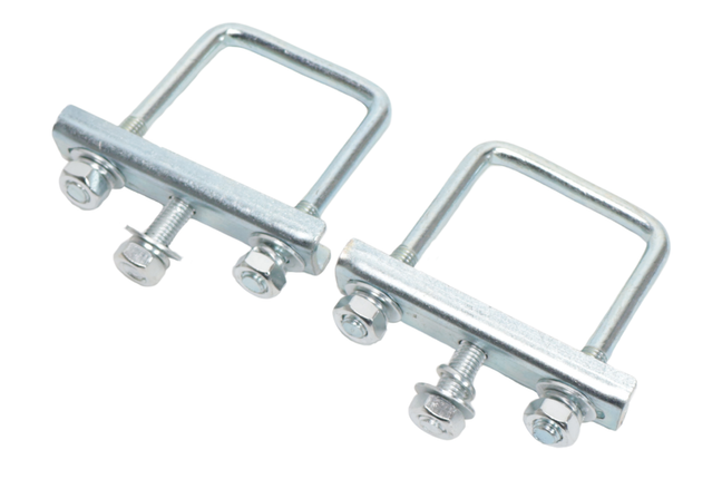 Cantonal Deichselklemmen für Stützradklemme Vierkant (48 mm) für Rohr 60 mm ( 2 Stück)