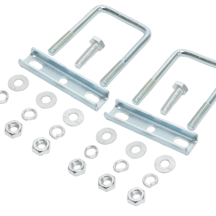 Cantonal Deichselklemmen für Stützradklemme Vierkant (48 mm) für Rohr 60 mm ( 2 Stück)