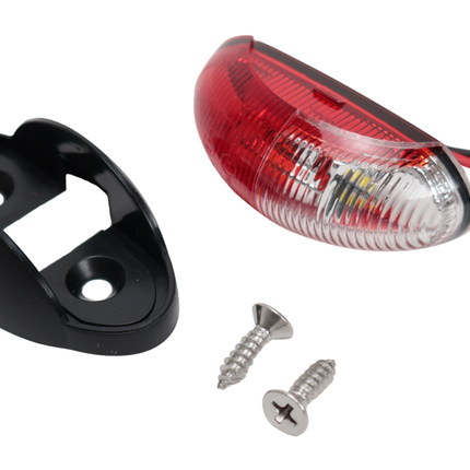 Cantonal Design Begrenzungsleuchte rot/weiße LED auf Halterung