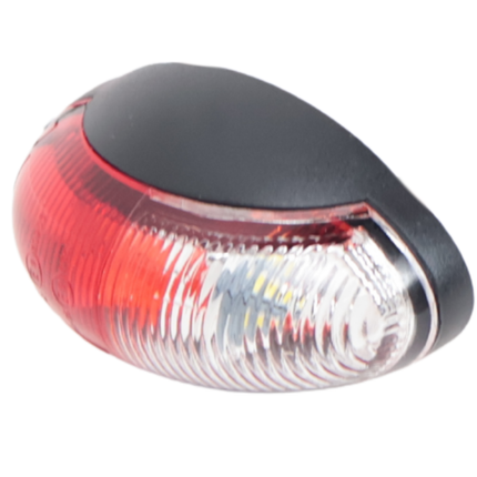 Cantonal Design Begrenzungsleuchte rot/weiße LED auf Halterung