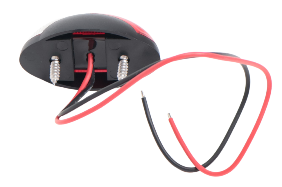 Cantonal Design Begrenzungsleuchte rot/weiße LED auf Halterung