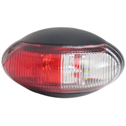 Cantonal Design Begrenzungsleuchte rot/weiße LED auf Halterung
