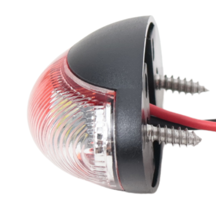Cantonal Design Begrenzungsleuchte rot/weiße LED auf Halterung