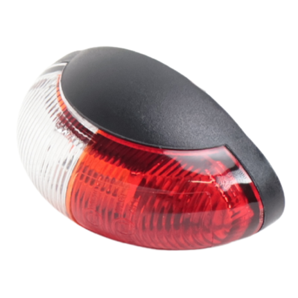 Cantonal Design Begrenzungsleuchte rot/weiße LED auf Halterung