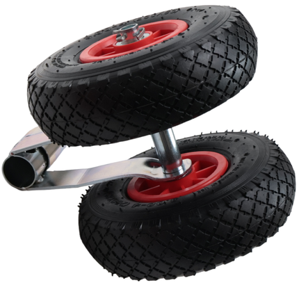 Cantonal Doppelstützrad - 48 mm - Tragfähigkeit: 180 kg - Luftreifen