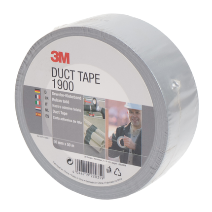 Cantonal DuctTape 3M 1900 Economy 50 mm x 50 Meter silber