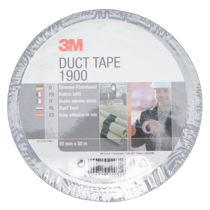 Cantonal DuctTape 3M 1900 Economy 50 mm x 50 Meter silber