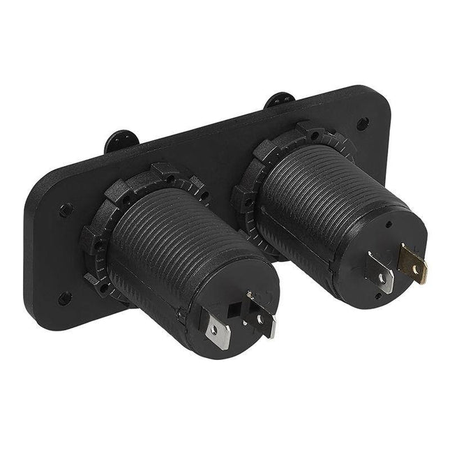 Cantonal Einbausatz - DIN-Steckdose + 2x USB-Anschluss 2x2100mA