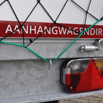 Cantonal Elastisches schwarzes Anhängernetz 1-2 x 2-3 Meter - inklusive elastischem Rand - UV-beständig